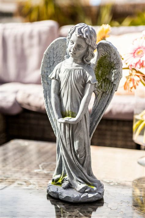 outdoor angel garden statues|large outdoor resin angel statues.